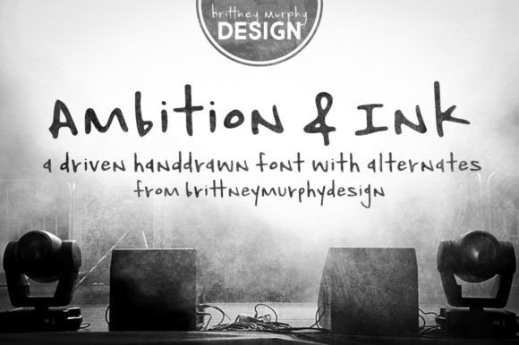 Ambition & Ink: The Driven Hand-Drawn Font for Bold Projects