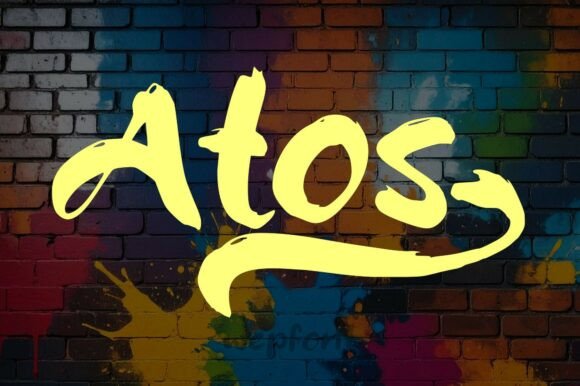 Atos: The Energetic Script Font That Captures Urban Spirit