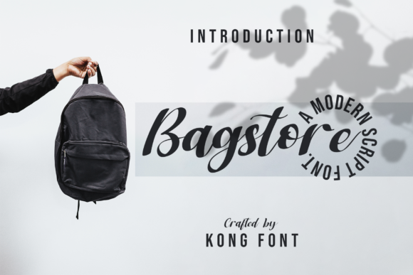 Bagstore: A Handwritten Script Font for Creative Projects