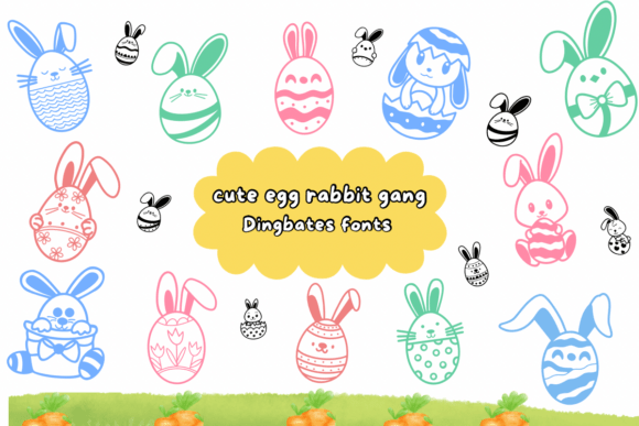 Discover the Playful Charm of the Cute Egg Rabbit Gang