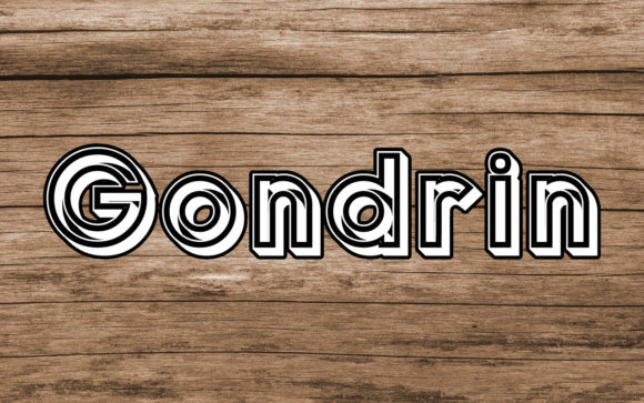 Gondrin: The Display Font Blending Futurism with Solemn Style