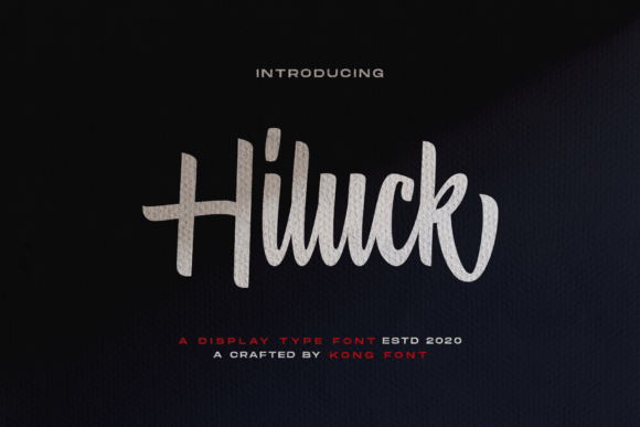 Hiluck: The Playful Script Font for Crafters and Creatives