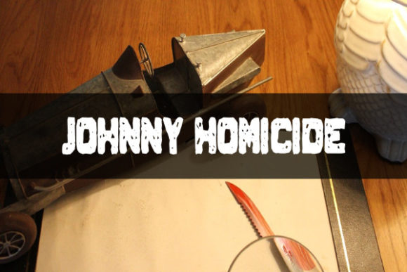 Johnny Homicide: The Shredded Display Font with Character