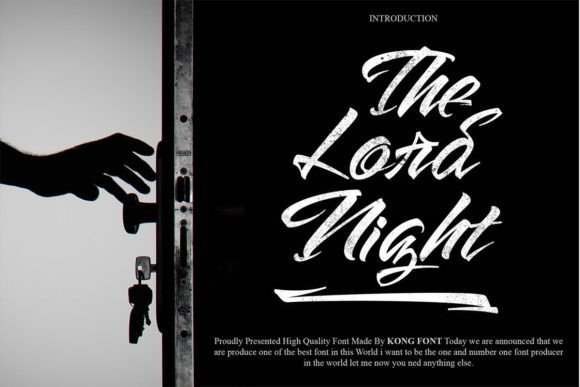 The Lord Night: A Handwritten Font with Modern Edge