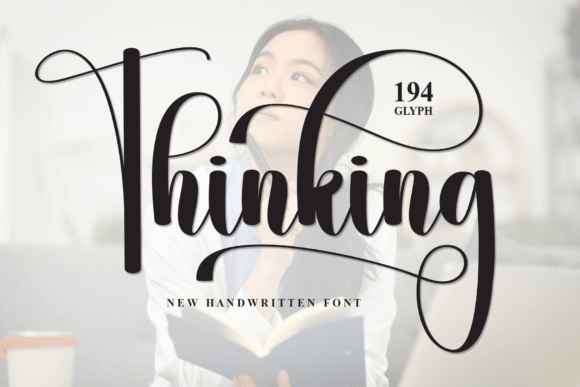 Thinking: A Handwritten Font for Projects Full of Heart