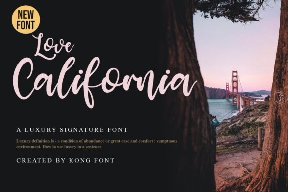 Why Love California is the Handwritten Font Your Brand Needs